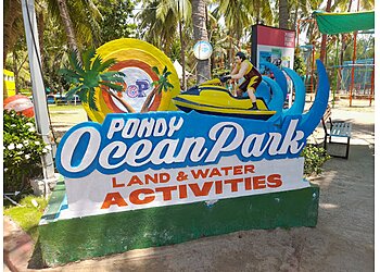 Pondy Ocean Park entrance sign